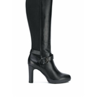 Geox Bota altura do joelho de couro - Preto