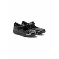 Geox Kids Shadow patent ballerina shoes - Preto