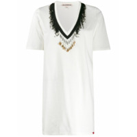 Giacobino Camisa com aplicações de contas - Branco