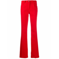 Giambattista Valli Calça flare com cintura alta - Vermelho