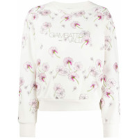 Giambattista Valli Moletom com estampa floral - Branco