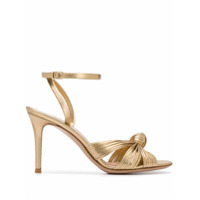 Gianvito Rossi Sandália com detalhe de nó - Dourado