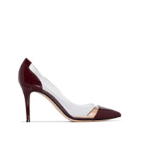Gianvito Rossi Sapato Plexy com salto 85mm - Vermelho