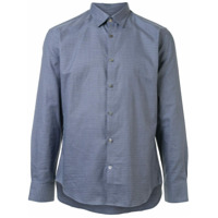 Gieves & Hawkes Camisa flanelada com estampa - Azul