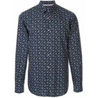 Gieves & Hawkes Camisa mangas longas com bordado - Azul