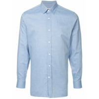 Gieves & Hawkes Camisa mangas longas com botões - Azul