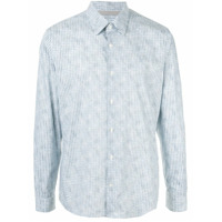 Gieves & Hawkes Camisa xadrez de algodão - Azul