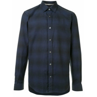 Gieves & Hawkes Camisa xadrez mangas longas - Azul