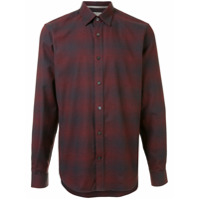 Gieves & Hawkes Camisa xadrez mangas longas - Vermelho