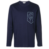 Gieves & Hawkes Camiseta com estampa de logo - Azul