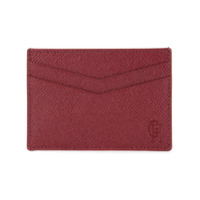 Gieves & Hawkes Porta cartões de couro - Vermelho