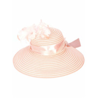 Gigi Burris Millinery Chapéu com aplicação de penas - Rosa