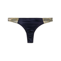 Gilda & Pearl Calcinha Isadora com acabamento de renda - Azul