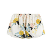 Gilda & Pearl Short Isla com estampa de orquídea - Neutro