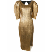 Ginger & Smart Vestido assimétrico metálico - Dourado