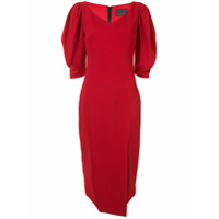 Ginger & Smart Vestido slim assimétrico - Vermelho