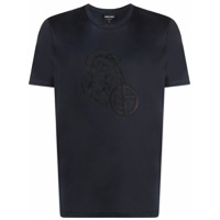 Giorgio Armani Camiseta com logo bordado - Azul
