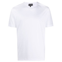 Giorgio Armani Camiseta com logo bordado - Branco