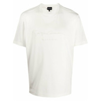 Giorgio Armani Camiseta com logo texturizado - Branco