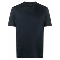 Giorgio Armani Camiseta decote careca mangas curtas - Azul