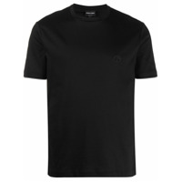 Giorgio Armani Camiseta preta com logo bordado - Preto