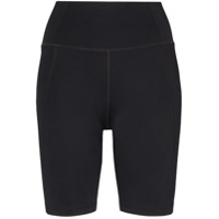 Girlfriend Collective Short cintura alta - Preto