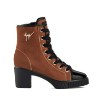 Giuseppe Zanotti Ankle boot Nidir com salto 70mm - Marrom