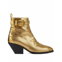 Giuseppe Zanotti Bota Helena com efeito pele de cobra - Dourado