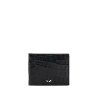 Giuseppe Zanotti Carteira com efeito de pele de crocodilo - Preto