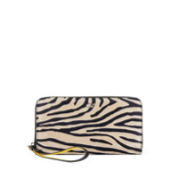 Giuseppe Zanotti Carteira Paula com estampa de zebra - Neutro