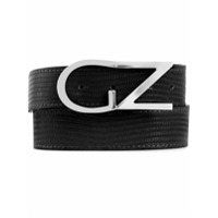 Giuseppe Zanotti Cinto com efeito de pele de crocodilo - Preto