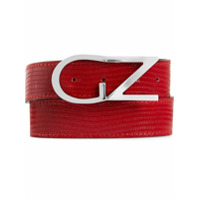Giuseppe Zanotti Cinto com efeito de pele de crocodilo - Vermelho