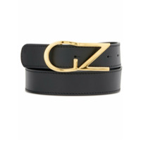 Giuseppe Zanotti Cinto Coron com placa de logo - Preto