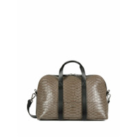 Giuseppe Zanotti Mala com zíper e efeito de pele de cobra - Cinza