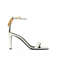 Giuseppe Zanotti ring-embellished sandals - Branco