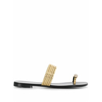 Giuseppe Zanotti Sandália Clizia com aplicação de cristais - Dourado