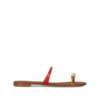 Giuseppe Zanotti Sandália com tira no dedo - Vermelho