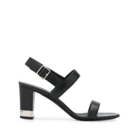 Giuseppe Zanotti Sandália de tiras em couro - Preto