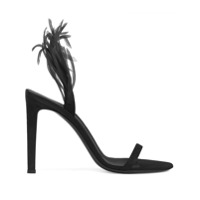 Giuseppe Zanotti Sandália Fenice Crazyhorse com aplicações e salto 105mm - Preto
