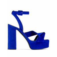 Giuseppe Zanotti Sandália Laila com plataforma 120mm - Azul