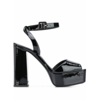 Giuseppe Zanotti Sandália plataforma com abertura frontal - Preto
