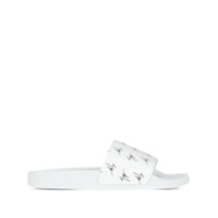 Giuseppe Zanotti Slide com estampa de logo - Branco