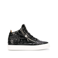 Giuseppe Zanotti Tênis cano alto Kriss - Preto