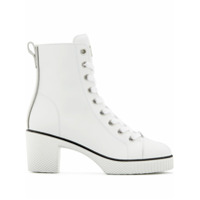 Giuseppe Zanotti Tênis cano alto Nidir com salto 70mm - Branco