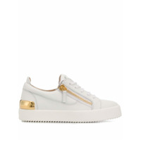 Giuseppe Zanotti Tênis com detalhe de zíper branco