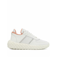 Giuseppe Zanotti Tênis Urchin com recorte de tela - Branco