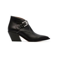Givenchy Ankle boots de couro com studs - Preto