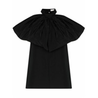 Givenchy Blusa frente única de tafetá com laço - Preto