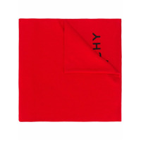 Givenchy Cachecol canelado com logo - Vermelho
