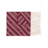 Givenchy Cachecol de cashmere e lã com logo - Vermelho